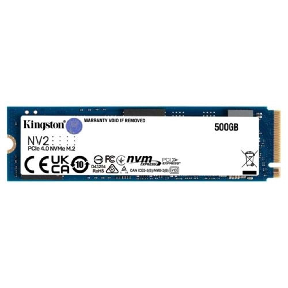 SSD KINGSTON NV2 500GB PCI 4.0 NVMe SNV2S/500G 3500 - 2100 MB/s