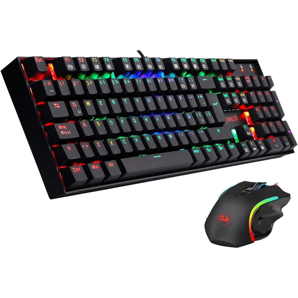 REDRAGON K551RGB-BA MECHANICAL KEYBOARD US LAYOUT M607 MOUSE COMBO