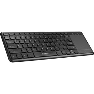 EVEREST EKW-155 Siyah TouchPad Mouse+Kablosuz Klavye US Layout