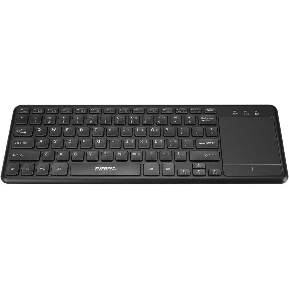 EVEREST EKW-155 Siyah TouchPad Mouse+Kablosuz Klavye US Layout